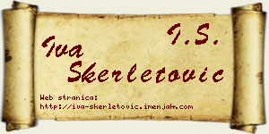 Iva Skerletović vizit kartica
